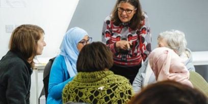 Alison with participants